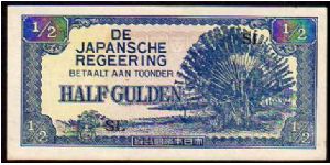 (Netherlands Indies)

1/2 Gulden
Pk 122b

(Japanase Government) Banknote