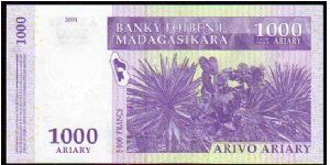 Banknote from Madagascar