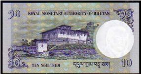 Banknote from Bhutan