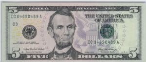 2006 COLORIZED PHILADELPHIA $5
 **REPEATER** Banknote