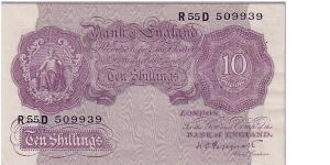 GREAT BRITAIN-
  10/- Banknote
