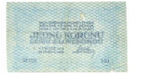 Banknote from Czech Republic