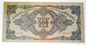 Banknote from Hungary