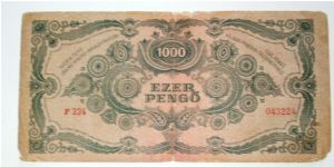 Banknote from Hungary