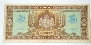 Banknote from Hungary