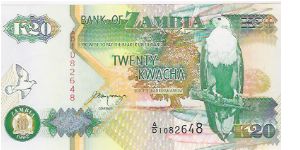 20 KWACHA

A/D 1082648 Banknote