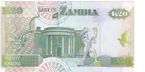 Banknote from Zambia