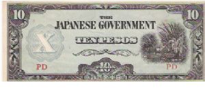 THE JAPANESE  OCCUPATION WWI

10 PESOS

PD Banknote