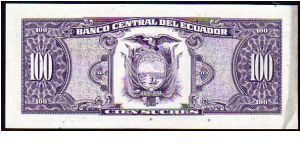 Banknote from Ecuador