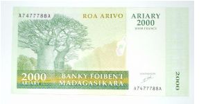 Banknote from Madagascar