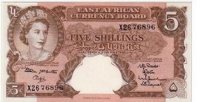 EAST AFRICA-
  5 SHILLINGS Banknote