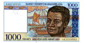 Banknote from Madagascar