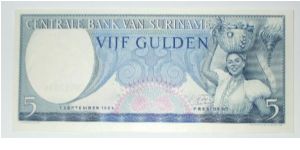 5 gulden 1963 Banknote