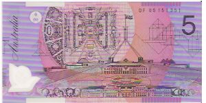 5 DOLLARS

POLYMER NOTE

DB 05 905 552 Banknote