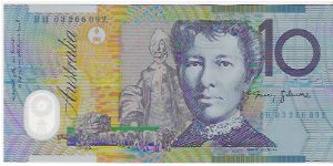 10 DOLLARS

POLYMER NOTE

BH 03 266 092 Banknote