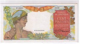 FRENCH-INDO CHINA
 100 PIASTRES Banknote