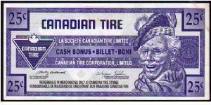 25 Cents__
Pk NL__
Canadian Tire

Coupon Banknote