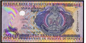 200 Vatu

Pk New Banknote