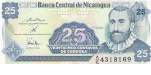 25 CENTAVOS

A/E 4318169

P # 170 Banknote