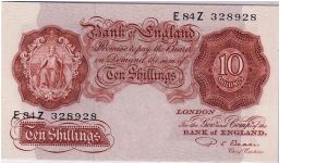 BANK OF ENGLAND=
 10/- Banknote
