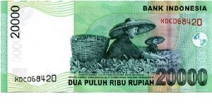 Banknote from Indonesia