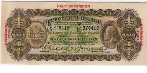 COMMONWEALTH OF AUSTRALIA-
 10/- Banknote