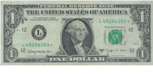 1963 B $1 SAN FRANSISCO BARR 
FRN **STAR NOTE**


(SUPER CRISP) Banknote