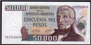 50'000 Pesos__ 
Pk 307__

1979-1983
 Banknote