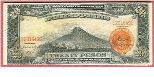 Twenty pesos Treasury Certificate P-93 (Rare). Banknote