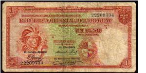 1 Peso
Pk 28

(Series -A-) Banknote