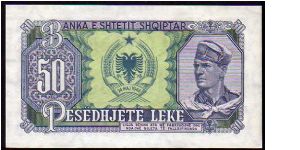 Banknote from Albania