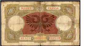 Banknote from Albania