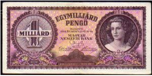 1'000'000'000 Pengo
P 125 Banknote