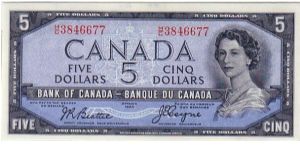 BANK OF CANADA-
QEII- DEVIL IN HER HAIR Banknote