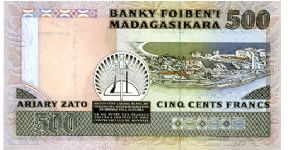 Banknote from Madagascar