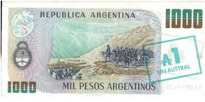 Banknote from Argentina