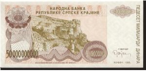 Banknote from Croatia