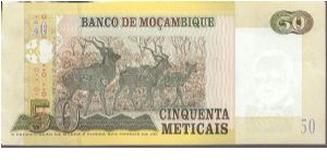 Banknote from Mozambique