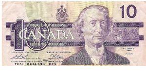 10 dollars; 1989 Banknote