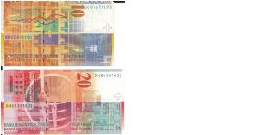 Banknote from Switzerland