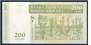 Banknote from Madagascar