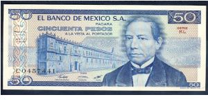 Mexico 50 Pesos 1981 P73. Banknote