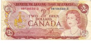 2 dollars; 1974 Banknote
