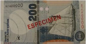 200 Escudos
Specimen Banknote