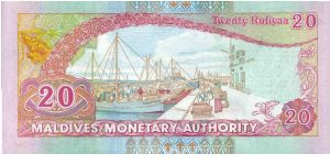 Banknote from Maldives