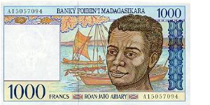 1,000 Francs Banknote