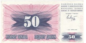 Banknote from Bosnia