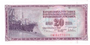 1978 NARODNA BANKA JUGUSLAVIJE 20 DINARA



P88a Banknote