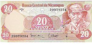 SERIE E

20 CORDOBAS

29979234

P # 135 Banknote