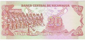 Banknote from Nicaragua